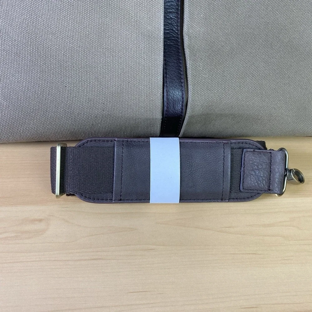 Pinehurst 1895 The Invitational Canvas Luggage Bag Brown Shoulder Strap Leather